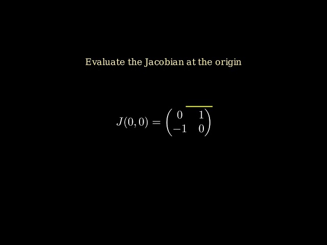 Nonlinear Systems - Linearisation Near Equilibria