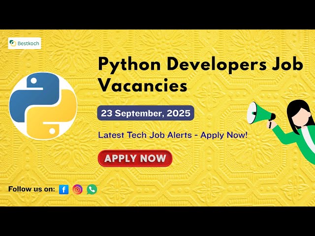 Kickstart Your Career in Python Development | Big Companies Hiring Python Developers 2025