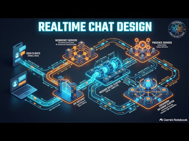 System Design: Design a Real-Time Chat System (WhatsApp / Discord)