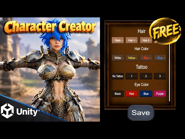 Free Unity Character Creator Package | Unity 6 Free asset