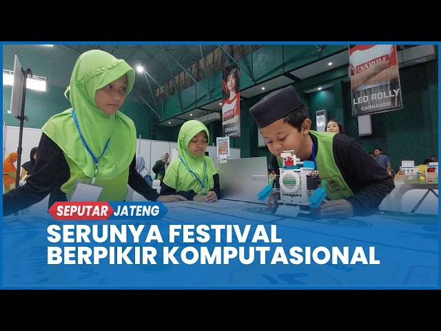 Computational Thinking Festival in Kudus, Students Enthusiastic About Building Robots and Coding