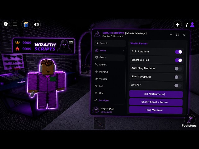 Best WRAITH Mm2 Script 2026 SUMMER UPDATE AUTO FARM SCRIPT | MURDER MYSTERY 2 SCRIPT | KEYLESS!