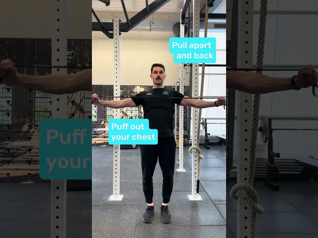 How to do a Band Pull Apart