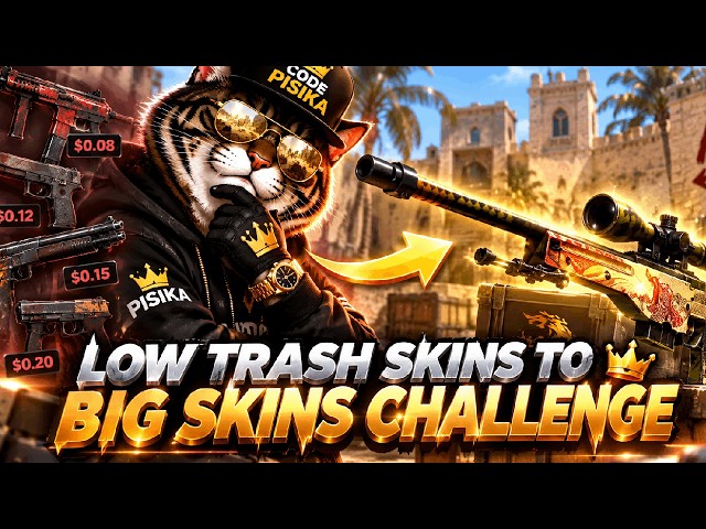 LOW TRASH SKINS TO BIG SKINS? (caser.pro) FREE PROMO CODE PİSİKA