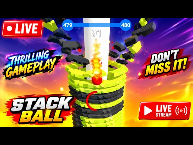 STACK BALL LIVE 🔥 | Can I Reach Level 2000? 🎮 | Live Gameplay