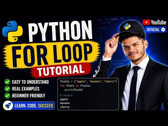 Python For Loop in Tamil 🔥 Part 5 | Easy Tutorial for Beginners