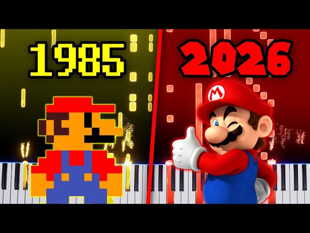 20 Mario OVERWORLD Themes on Piano