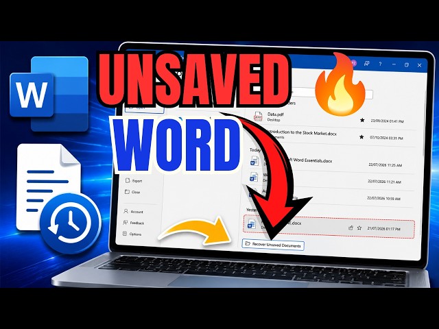 How To Restore an Unsaved Word Document