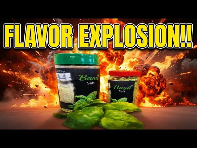 Homemade Basil Salt with Lemon Zest - Restaurant Quality Seasoning You Can Make #basil #salt #herbs