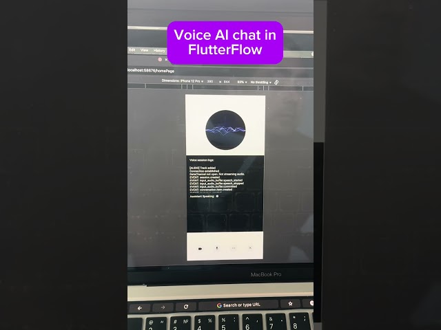 Voice assistant using Flutter and FlutterFlow