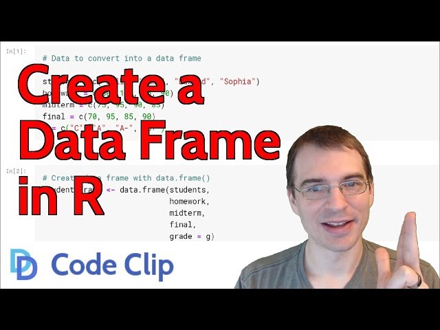 How to Create a Data Frame in R