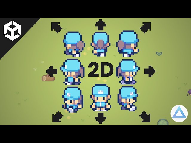 Movimiento y Animaciones de Personaje 2D  en 4 y 8 Direcciones ⬆️↗️🕹️ | Top-Down [Tutorial Unity]