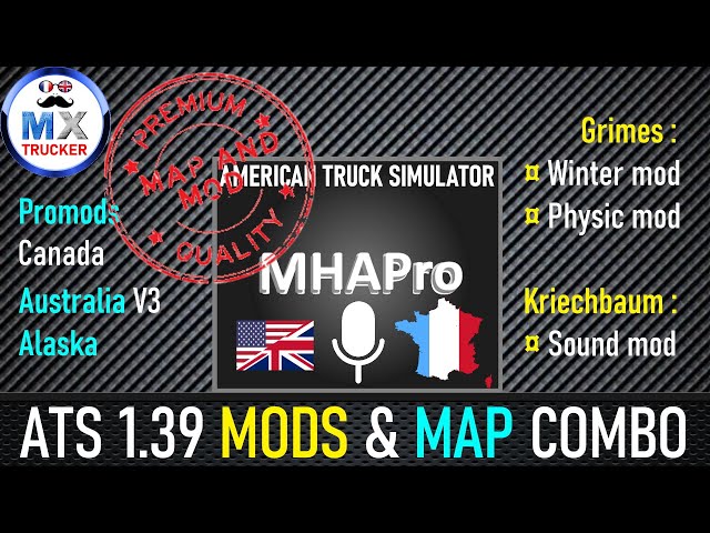 86 ATS 1.39 NEW MHAPRO MAP COMBO + MODS COMBO #MXTRUCKER