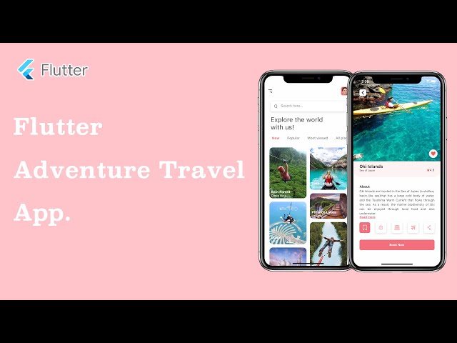 Flutter UI - Adventure Travel App UI - SpeedCode