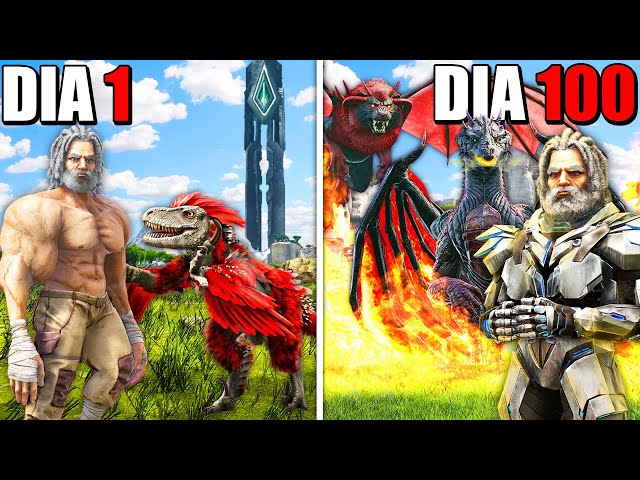 I SURVIVED 100 DAYS in ARK HARDCORE! in VALGUERO | Full Movie