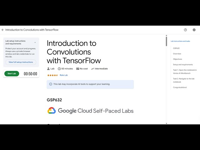 [GSP632]  Introduction to Convolutions with TensorFlow || Easy Lab Solution || Google Arcade 2025