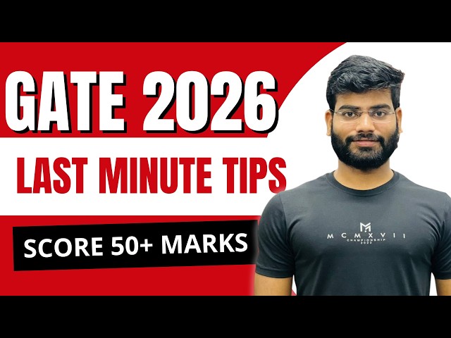 GATE Physics 2026 Last Minute Strategy | Exam Day Do’s & Don’ts | Score Boosting Tips 🔥