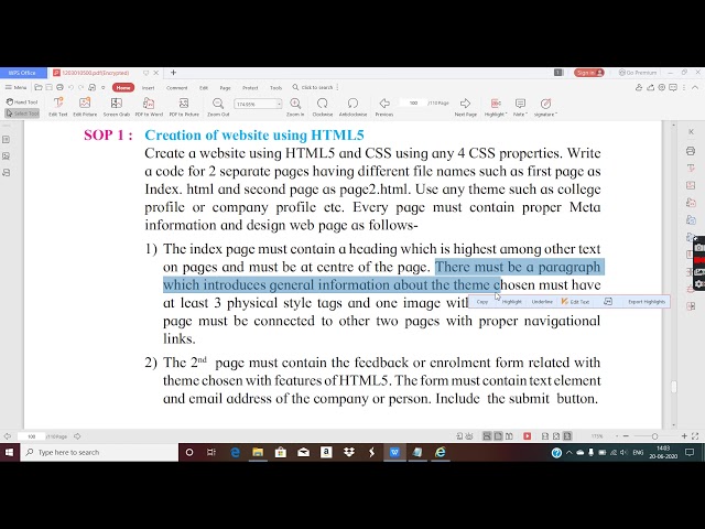 #SOP1 Lesson 1 | #HTML5-CSS | Maharashtra State Board | XII IT