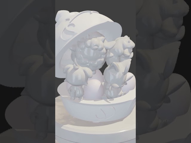 Digital Concept for a 3D Printed Palworld Diorama