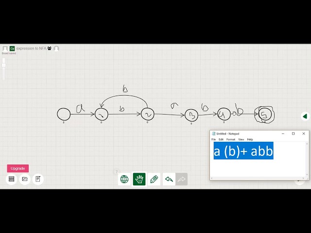 Regular expression to NFA (Bangla)   Example 2