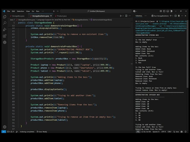 Java Generic StorageBox Class: Step-by-Step Code Review & Demo