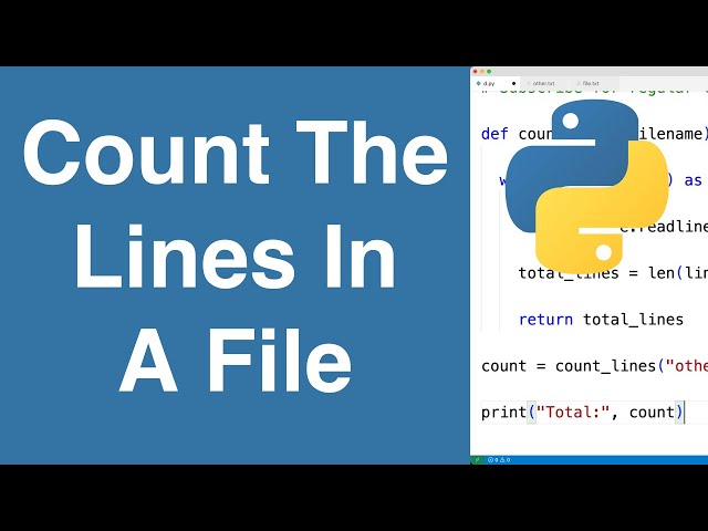 Count The Lines In A File | Python Example