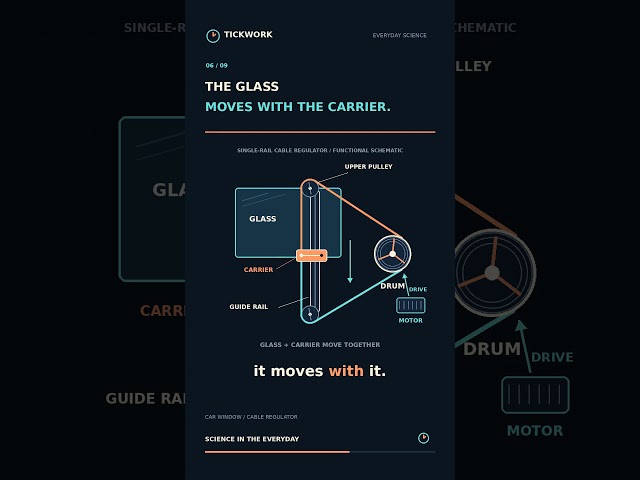 How a Cable Lifts Your Car Window