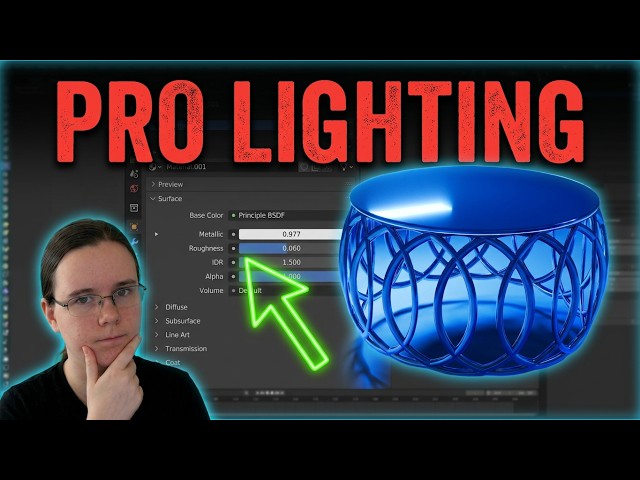 Metalics and lighting. Blender Mini Tutorial (#28)(S4) #cgi #3dart #blender3d