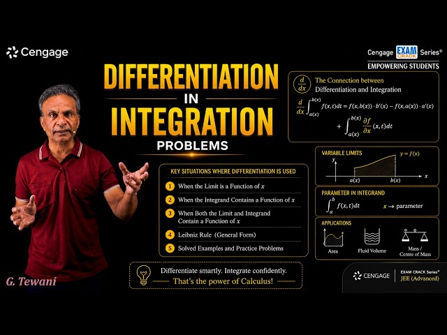 Differentiation in Integration Problems | Calculus for JEE Main & Advanced | G.Tewani