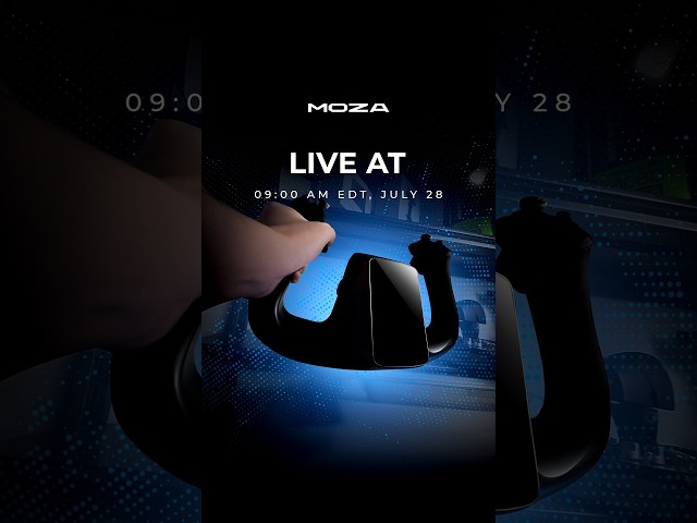 MOZA MFY Pro Yoke and AY90 FFB Yoke Base—Live at 9:00 AM EDT, July 28.