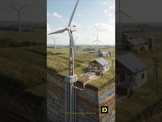 🌬️ How a Wind Turbine Generates Clean Energy! ⚡
