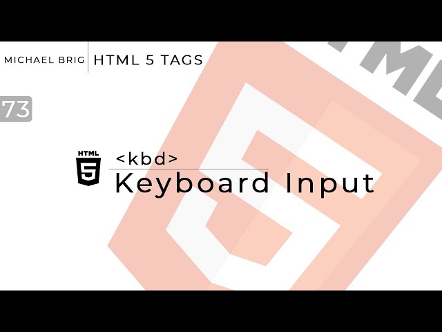 HTML Tags - kbd