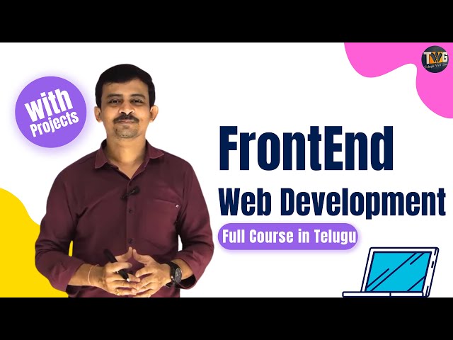 Frontend Webdeveloper Full Course in Telugu | teluguwebguru