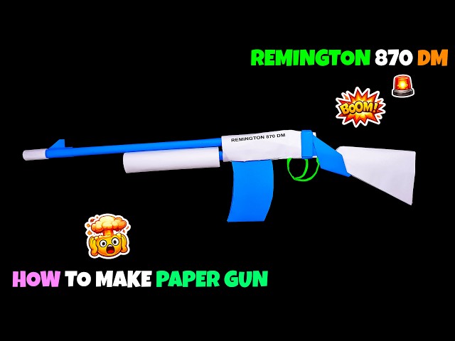Realistic Paper Gun | Easy DIY Paper Craft | Paper Gun Craft Tutorial for Everyone