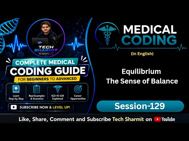 Equilibrium - The sense of Balance | Anatomy & Physiology | Medical | Medical coding course (Ep-129)
