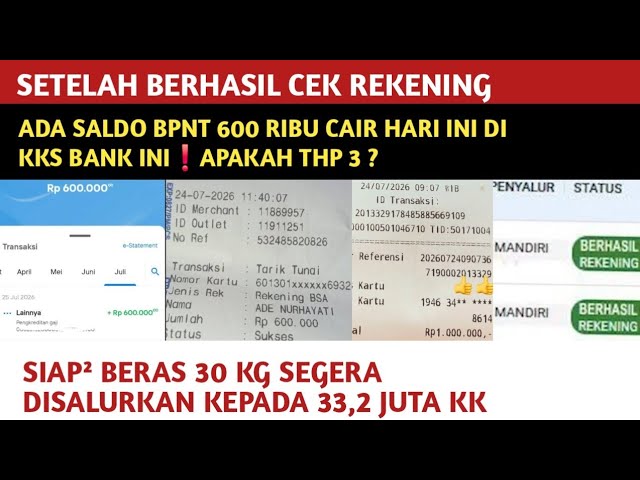 AFTER SUCCESSFUL ACCOUNT VERIFICATION, BPNT DISBURSEMENTS FLOOD THIS BANK'S KKS TODAY❗️IS THIS ST...