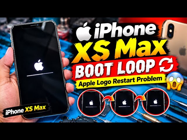“iPhone XS Max Boot Loop 🔄🍎 | Apple Logo Restart Problem 😱”