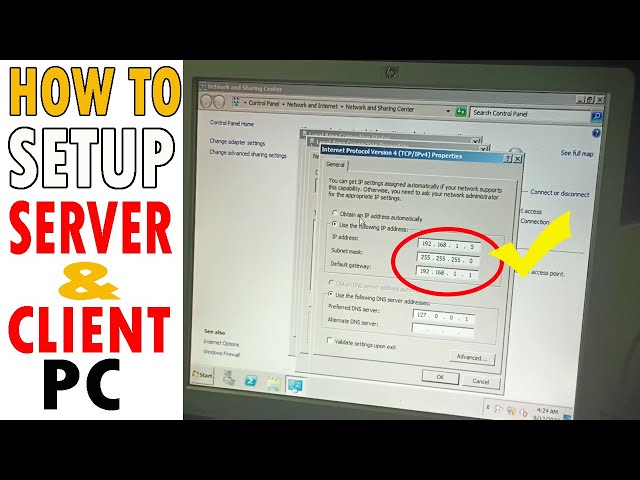 HOW TO SETUP COMPUTER SERVER AND CLIENT | WINDOWS SERVER 2008 R2 and Windows 7
