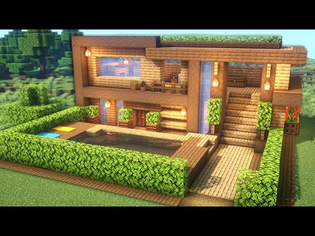 Minecraft: Perfect House for Survival | Large Wooden Minecraft House Tutorial