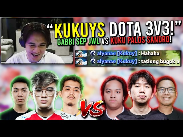 "KUKUYS DOTA 3V3! TRIO vs TRIO!"🤣 (GABBI JWL SEP vs KUKU PALOS SANDRO!)🤣