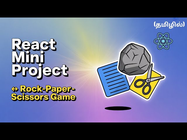 Build a Rock Paper Scissors Game (Beginner Friendly & Fully Responsive) | CodeWithAswin | Tamil