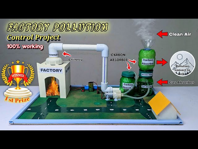 Unbelievable Science Project! 🏆 Carbon Purification Model for Factory Pollution