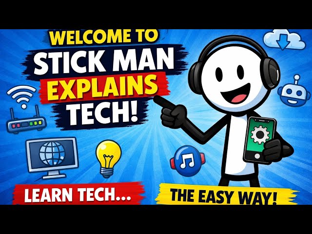 Intro to Stick Man Explains Tech | Simple Tech Explained
