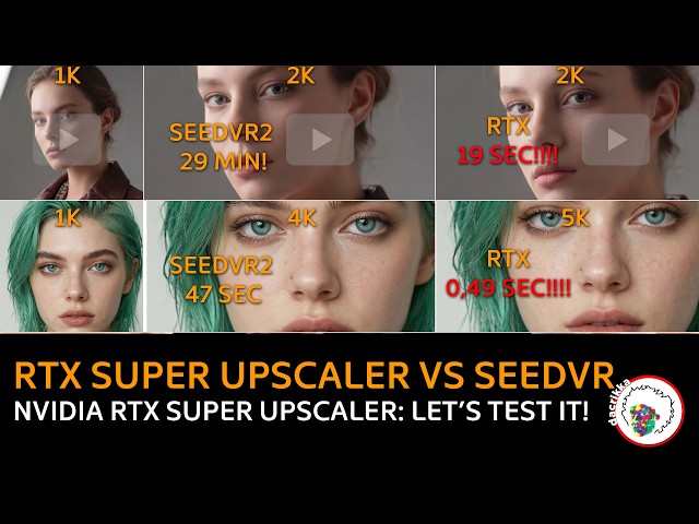 FROM 30 MINUTES TO 19 SECONDS! Nvidia RTX Super Resolution in ComfyUI