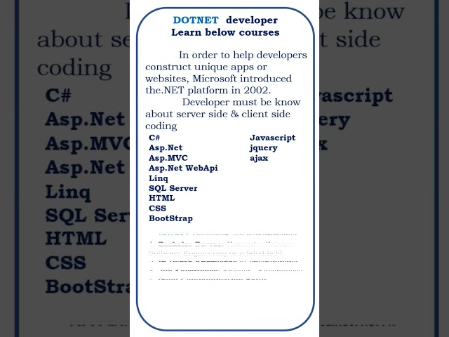dotnet developer@ensolutions5210  #coding #dotnet #shorts