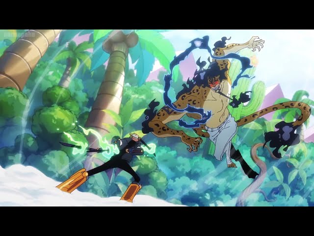Roronoa Zoro shows Lucci why he's the Vice Captain