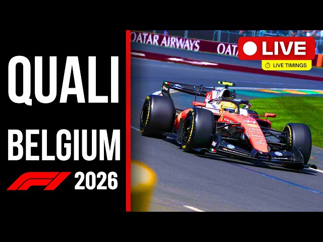 🔴 F1 LIVE: BELGIUM GP QUALI – Live Timing & Commentary | SPA