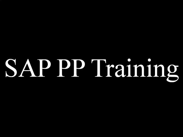 SAP PP Training - Overview of Production Processes (Video 2) | SAP PP Production Planning Training