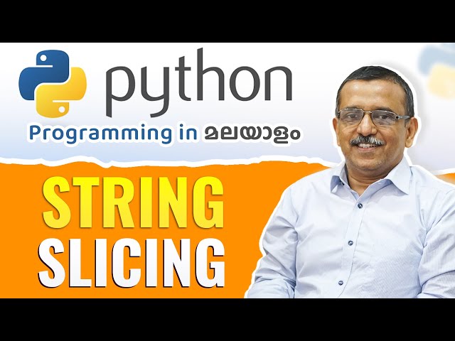 String Slicing 🖥️  | Python Malayalam Tutorial for Beginners 🧠