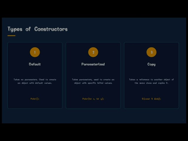 Constructors in c++
